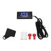   LCD Motorcycle Voltmeter   Thin Waterproof Voltmeter with Left Bracket  12V