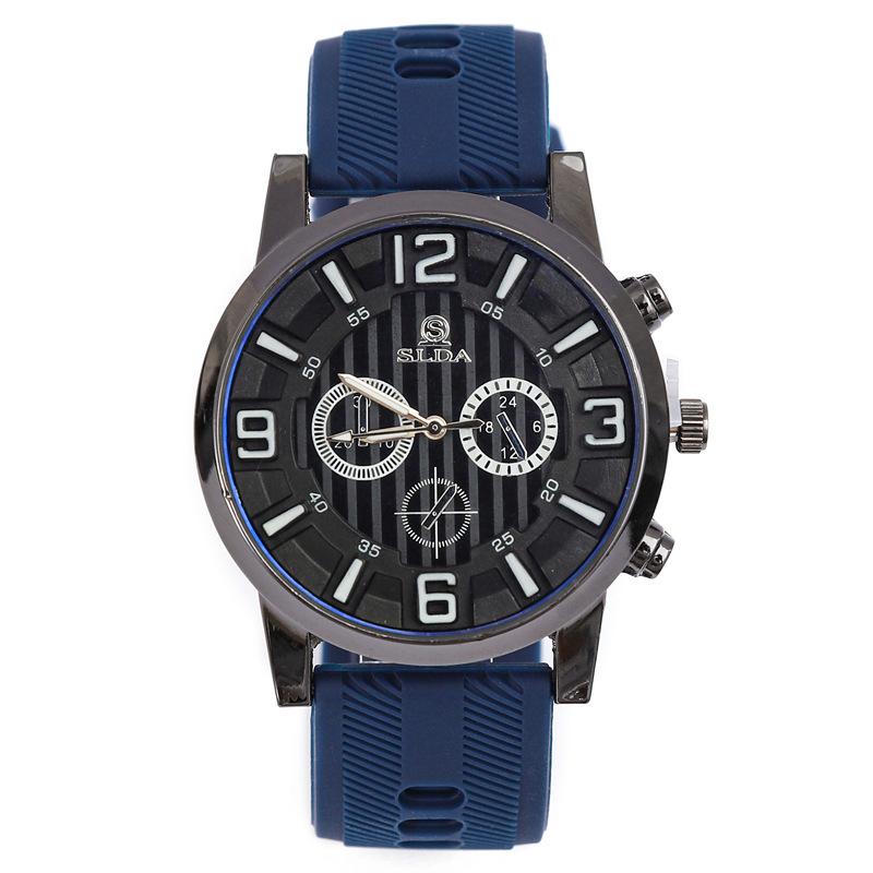 Hochwertige Lässige Herrenuhr, Personalisierte Trend-Quarzuhr, Vielseitige Mode-Herrenuhr mit Silikonarmband