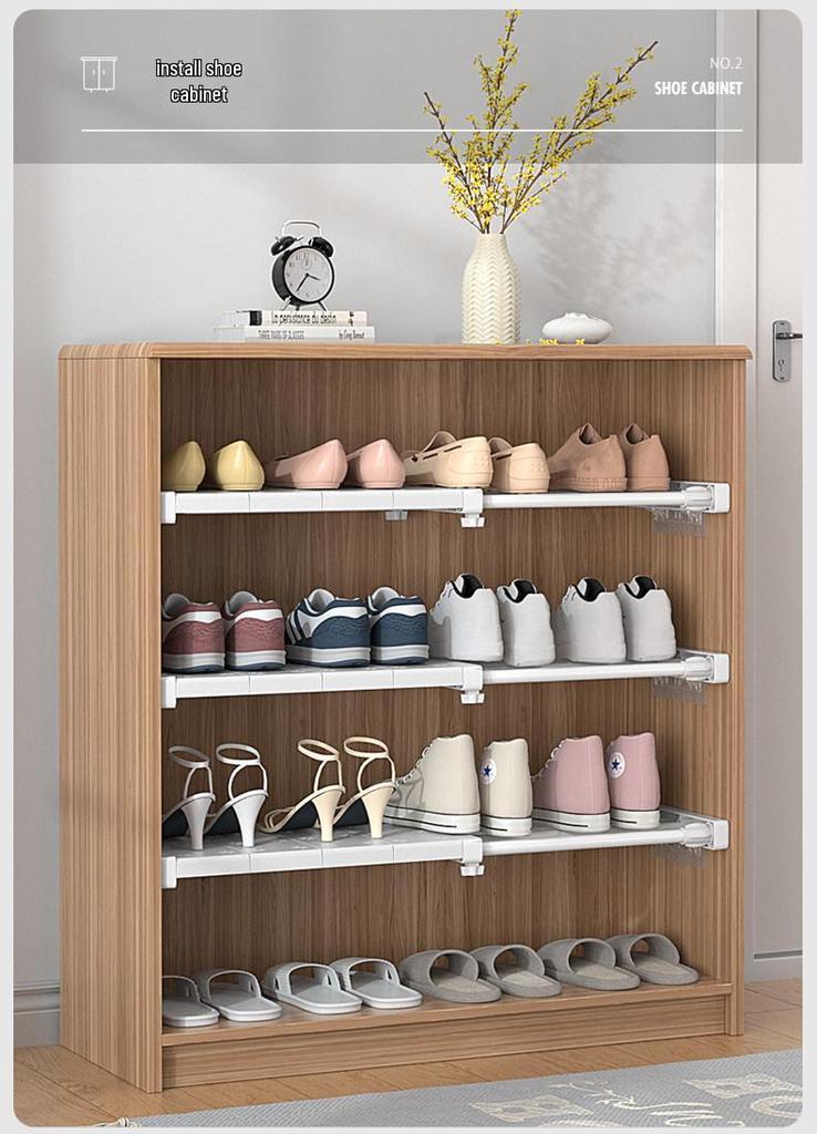 Retractable Wardrobe Shelf Divider and Organizer