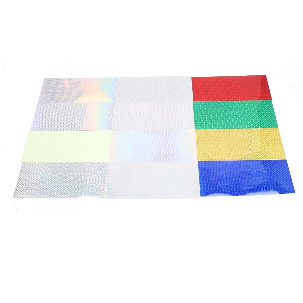 24 Sheets 8 X 4 Inch Fishing Lure Stickers Multicolored Adhesive Holographic Lure Sticker Flash and Luminous Fish Scale Sticker