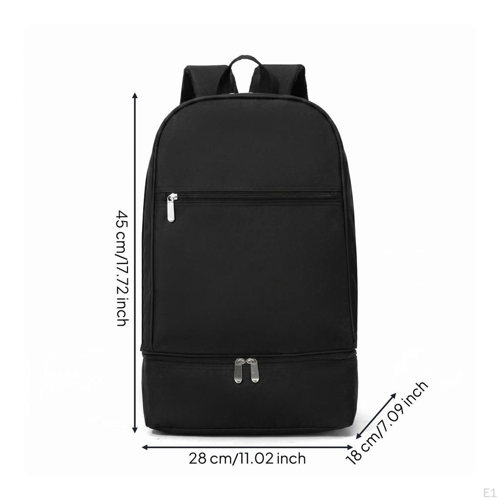 Sport Backpack Padded Shoulder Straps Athletic Bottom Compartment Rucksack for Sports