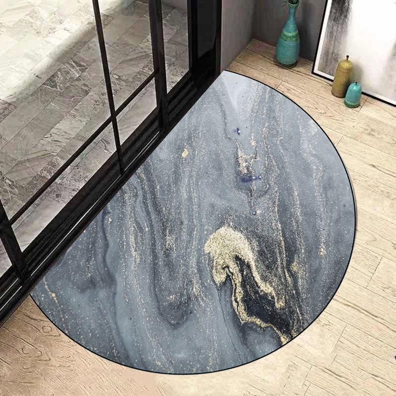 Semi Circular Floor Mat Entrance Door Mat Nordic Minimalist Entrance Carpet Bathroom Anti Slip Mat