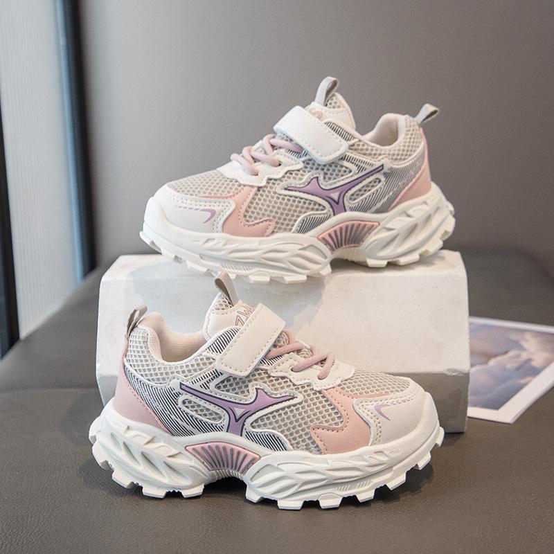 

Осенняя детская спортивная обувь Модная дышащая сетчатая повседневная спортивная обувь для девочек Кроссовки для бега для мальчиков 37 розовый