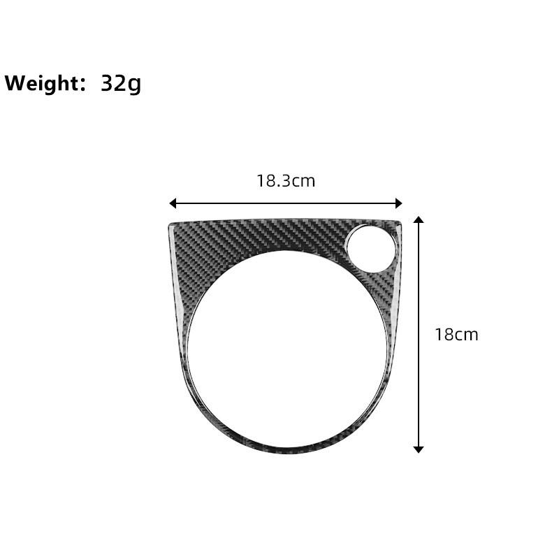 Real Carbon Fiber Car Gear Panel Cover Trim For Volkswagen VW Beetle 2012- Car Shift Panel Sticker Auto Inner