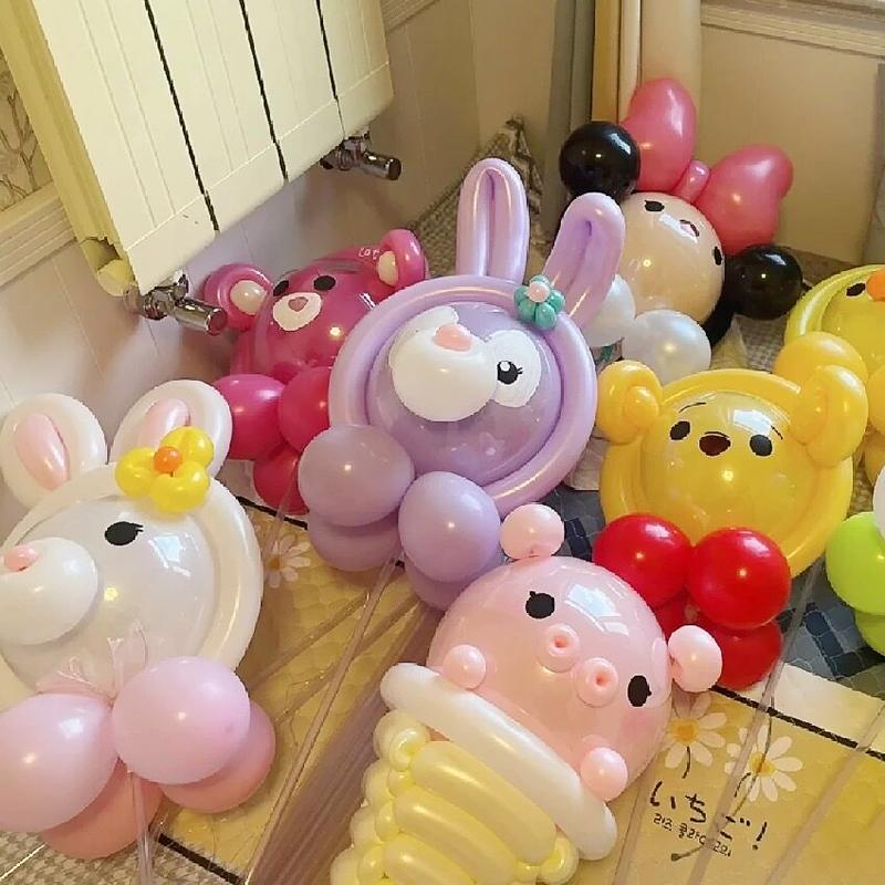 10pcs Mini Foil Balloons Holder Stick PVC Balloon Rods With Cup Wedding Kids Birthday Party Bobo Ballon Accessories Baby Shower