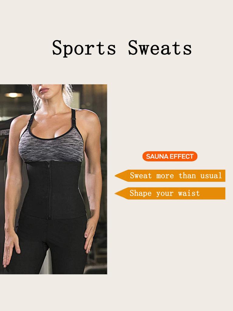 Waist Trainer For Women Sauna Sweat Belt Waist Trimmer Silvery Shaper Slimming Corset