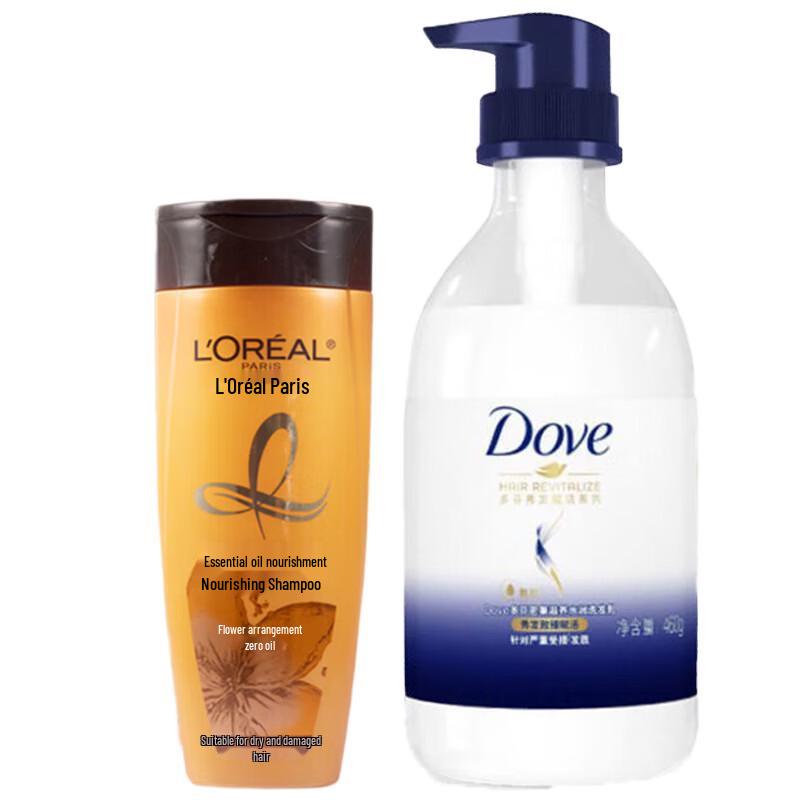 Dove Body Wash & L Oreal Shampoo Set