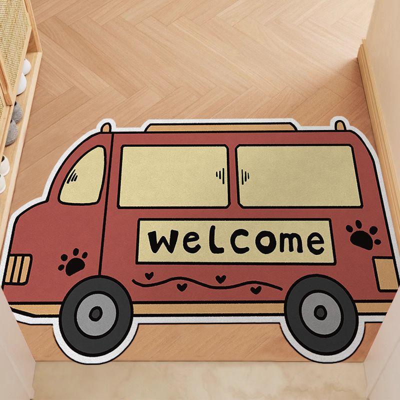 Cartoon Can Love The Home Door Mat Door Dirty Anti-slip Mat Into The Door Porch Can Be Cut Carpet