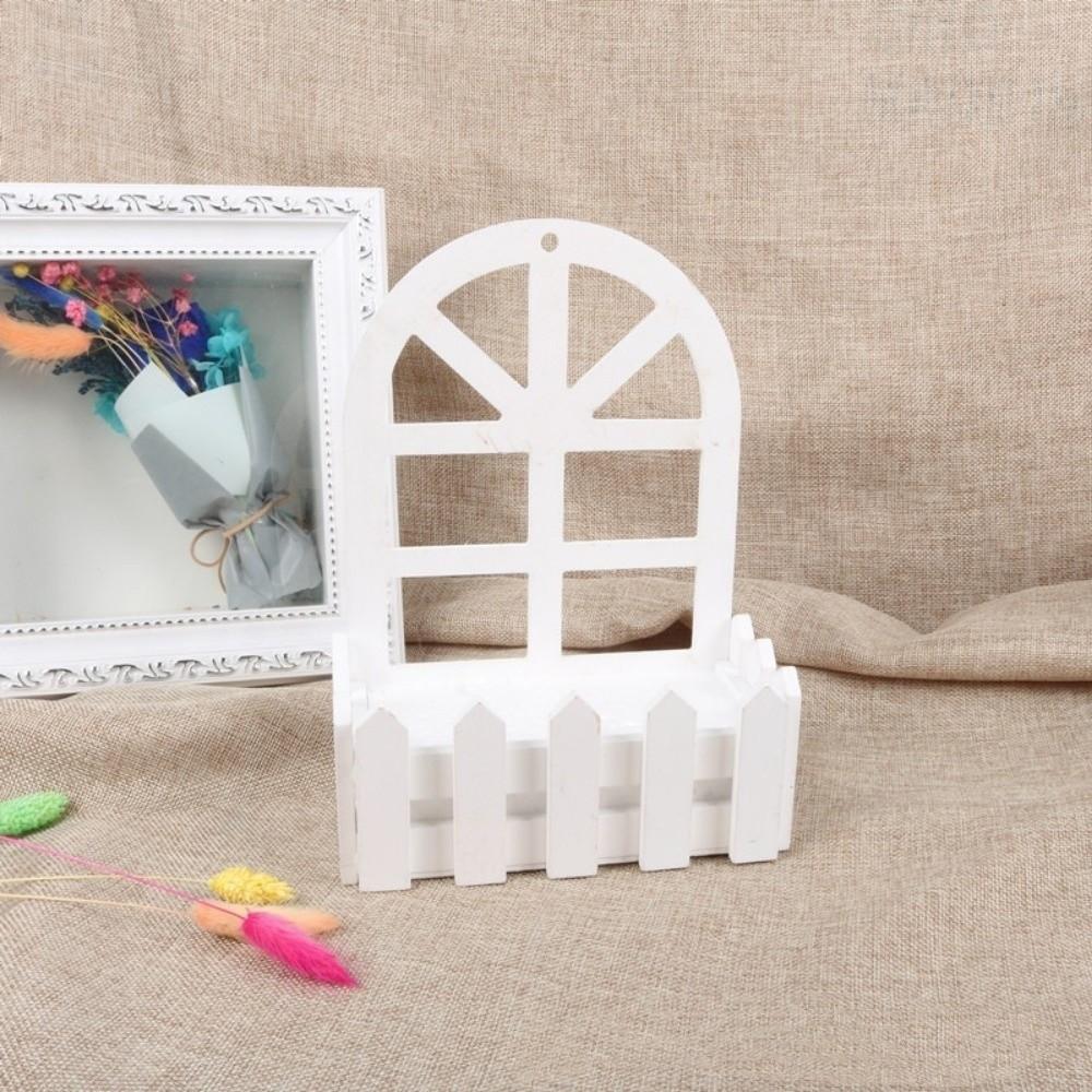 Hanging Garden Fence Flower Pot Picket Fence Design Wall Mounted Flower Container Wall Decor