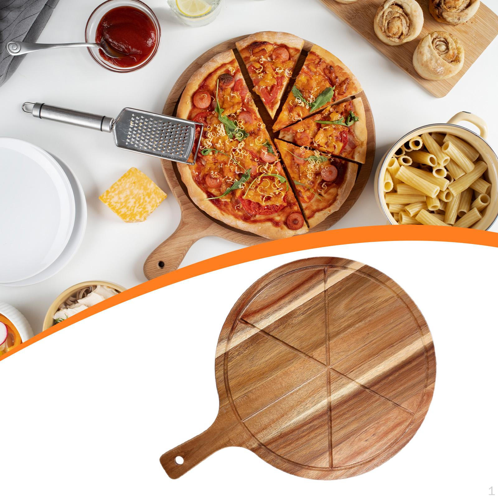 

Деревянная доска для пиццы с ручкой для кухни, лопатка, блюдо для подачи десертов, пицца-пиль, дерево, для нарезки