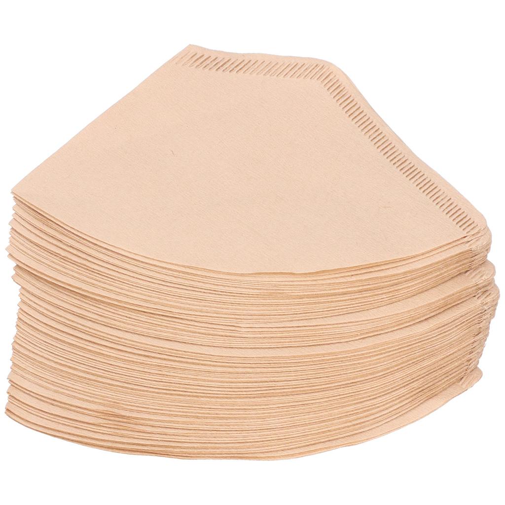 100Pcs/Bag Fan Shaped Coffee Filter Paper Wood Pulp Filter Paper Coffee Making Accessory