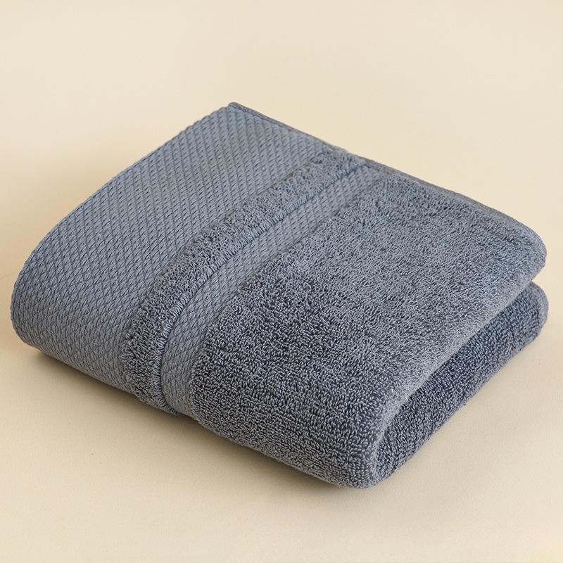 Cotton Towel Thickened Combed Velvet Cotton Adult Face Washing Household Gift Plain Color Block Absorbent Facial Towel