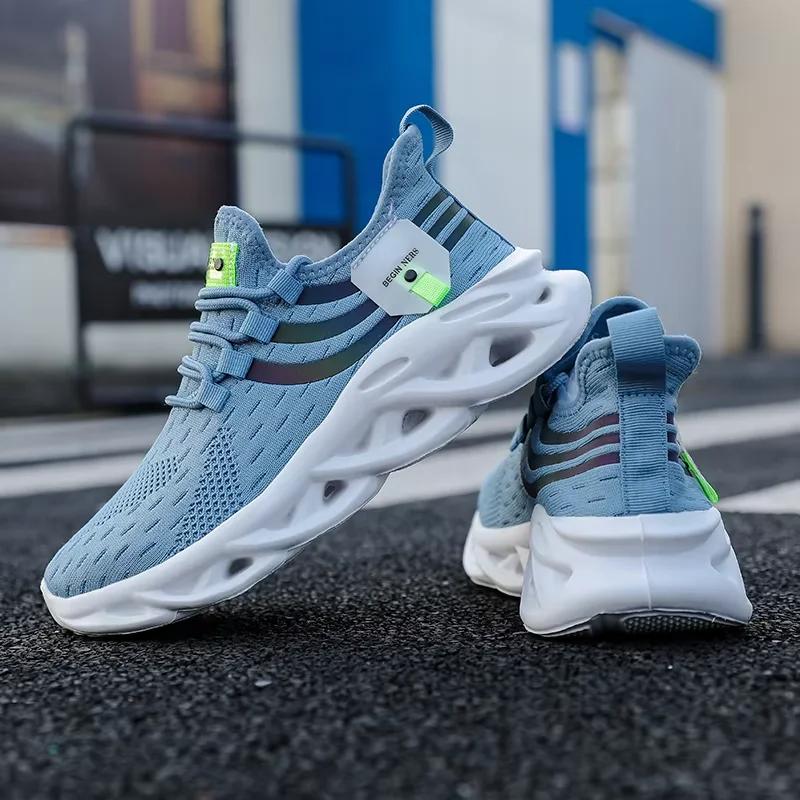 Sommermode Herrenschuhe Neuer Trend Plateau Sportschuhe Tennis Training Laufen Leicht Atmungsaktiv Mesh Vulkanisierte Schuhe