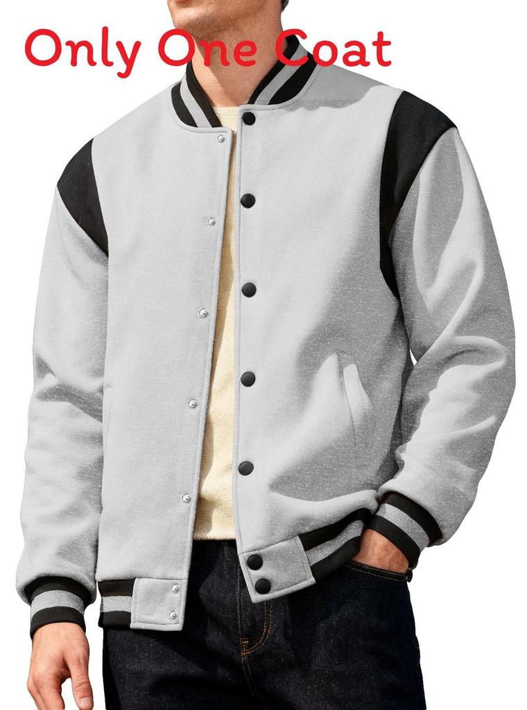 American West Coast Mens Casual Bomber Jacket With Padded Splice For Streetwear Style