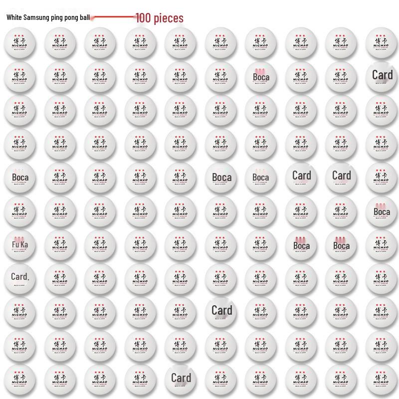 High-Elasticity Durable ABS Three-Star Table Tennis Balls for Training - Yellow & White Outdoor Ping Pong