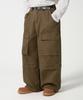 TRILLION Stone Washed Cargo Pocket Cotton Pants_Brown