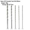 High-Speed Steel Extended Twist Drill, Straight Shank, 150mm/200mm Length