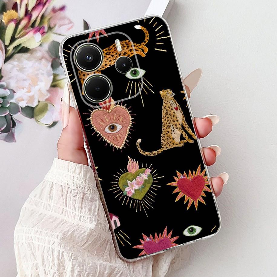 Silicone Case For Xiaomi Redmi Note 14 4G EU 2025 Cover Cool Lion Leopard Dragon Animals Soft Slim Coque For Note14 4G EU Fundas