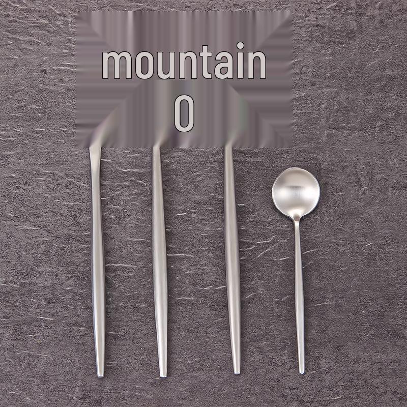 304 Portugal Thickened Stainless Steel Cutlery Set - Knife, Fork & Spoon for Restaurant or Hotel