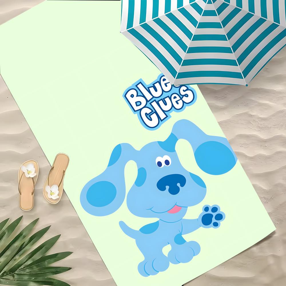B-Blau's Spuren & Du! Handtuch Polyester Strandhandtuch Schnelltrocknend Sandfrei Badetuch für Sommer Pool Reise Urlaub