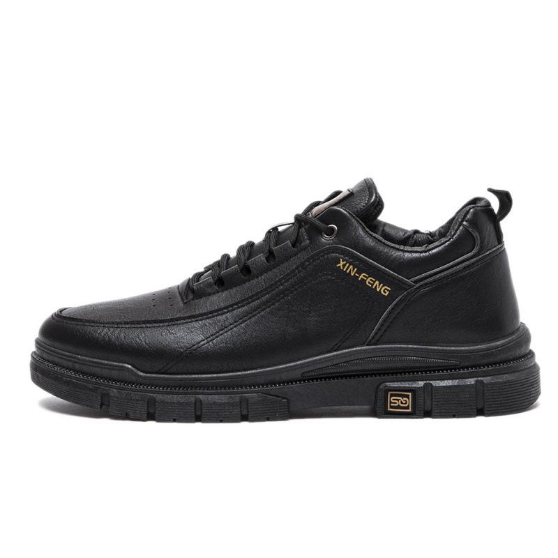 Men's Low-top Martin Boots British Casual Leather Shoes Fashion Versatile Shoes New Autumn and Winter Men's Leather Shoes