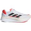 Adidas Adizero Boston 10 White Black Solar Red Sneakers FY4079