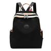 Casual Travel Backpack Lightweight Student Bookbag Urban Minimalist Canvas Bag with Zipper Waterproof Leisure Outdoor Bag