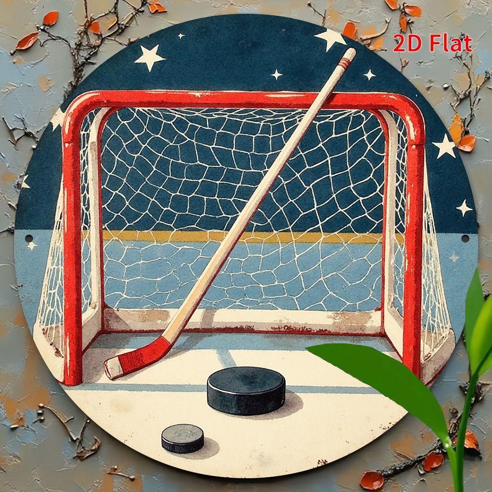 Metal Poster Wall Art Retro Hockey Sign Home Garage Decor