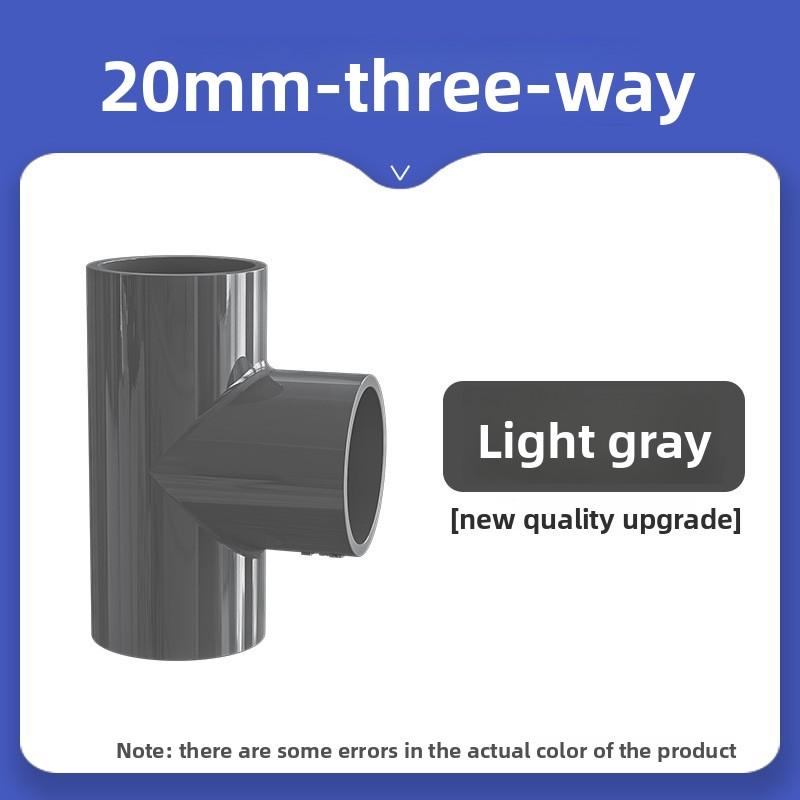 

1Pc 16~50mm Black PVC Pipe Connector Tee Joints Aquarium Drainage Tube Fittings Garden Irrigation DIY Accessories