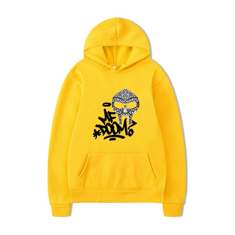 ME DOOM Printed Men's Autumn and Winter New Hoodie Brand Hoody Clothes Vintage Fashion Long Sleeve Pullovers