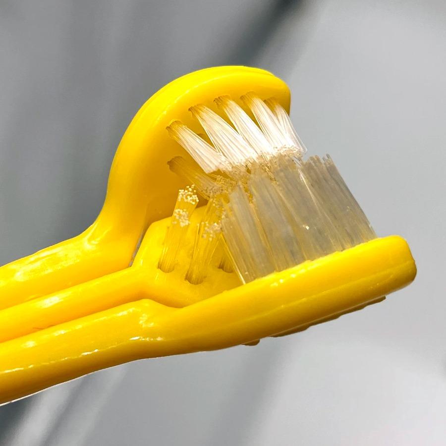 3-Sided Pet Toothbrush Plastic Dog Cat Teeth Cleaner, Tartar Removal & Oral Care Tool for Gentle Daily Dental Hygiene
