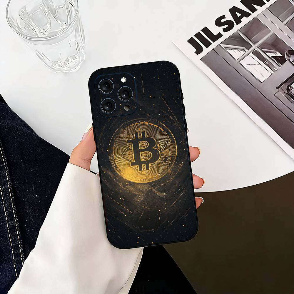 

B-Bitcoin Phone Case Silicone Soft For IPhone 17 16 15 14 13 12 11 X XR Plus Pro Max Plus iPhone11PROMAX