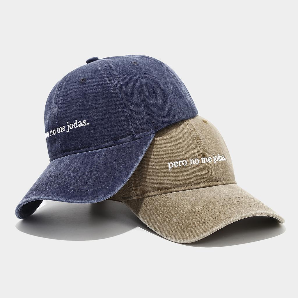 Letter embroidery washed cowboy hat couple street casual baseball cap outdoor versatile sunshade cap tide