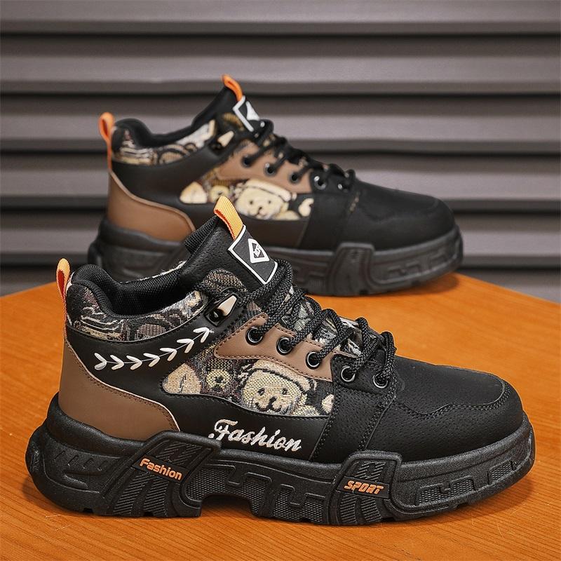 Модные мужские высокие ботинки Martin в британском стиле — фото 7