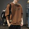American Trendy Brand Heavy Retro Round Neck Pullover Sweater Men'S Loose Large Size Versatile Casual Top Jacket Tide