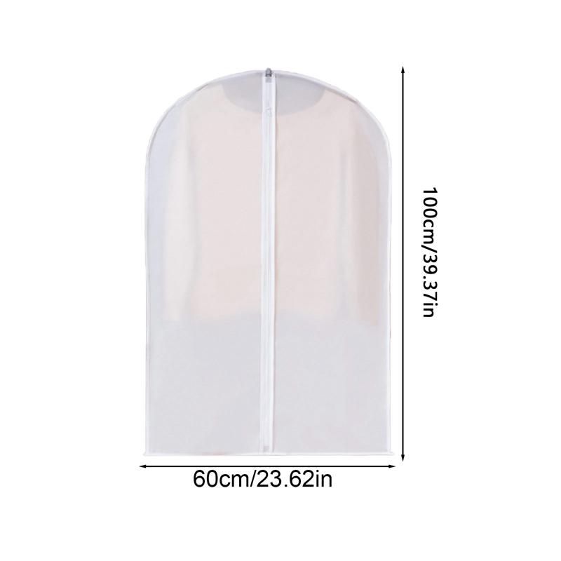 Kleiderhülle Staubschutz Brautkleidhülle Anzug Mantel Aufbewahrungstasche Transparent Vollständig Geschlossen Kleiderhülle mit Reißverschluss
