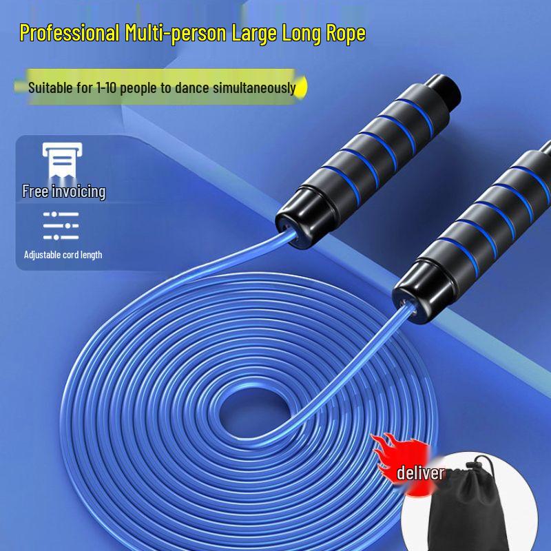 Multi-Person Bearing Long Jump Rope for Group & Exam Use