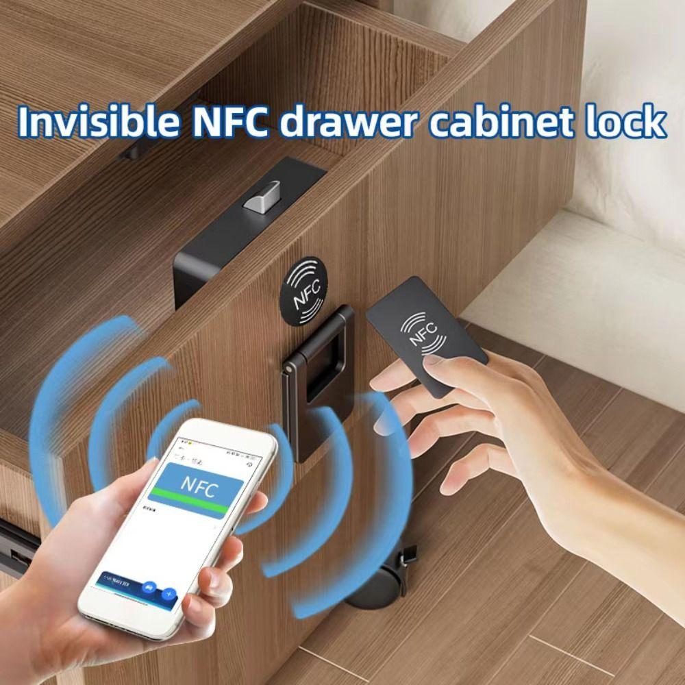 NFC Unlock Smart Cabinet Lock Keyless Entry Magnetic Sensing Lock Smart Locks Furniture Security