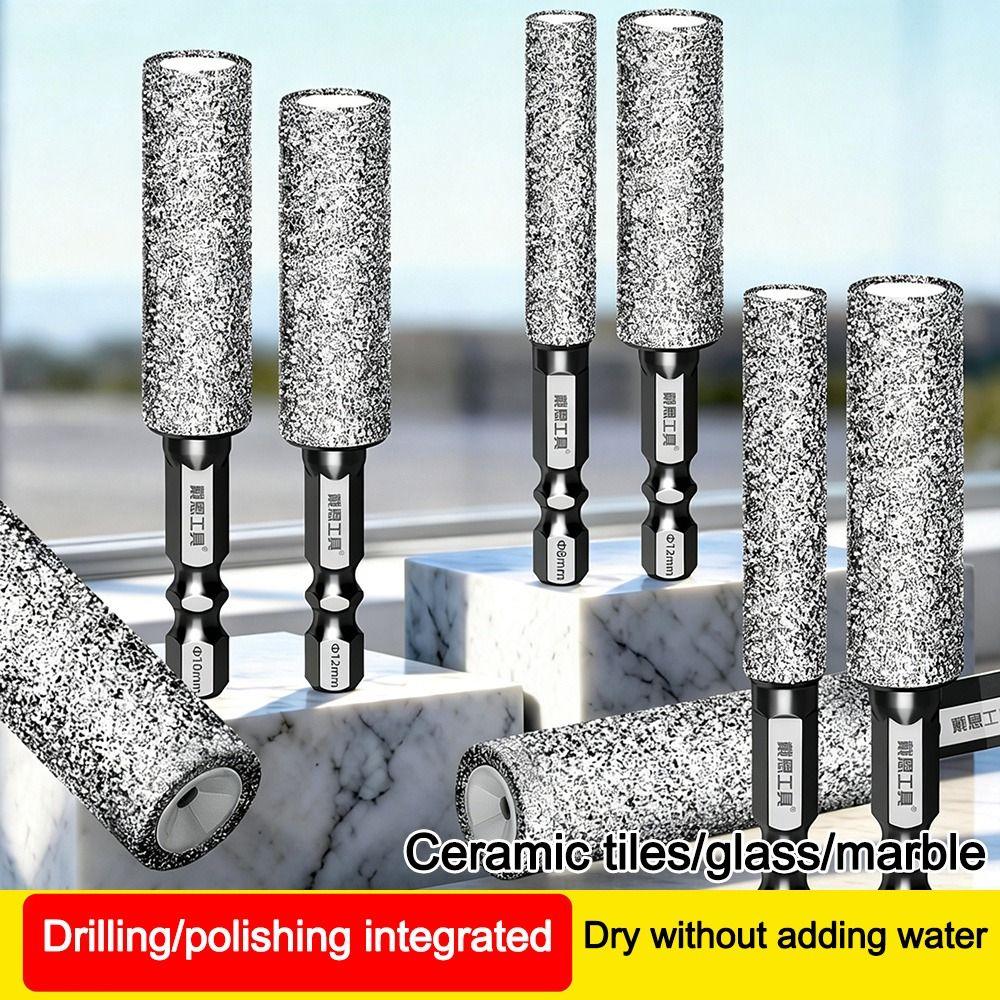 Multifunctional Dry Tile Diamond Drill Bit Hole Enlarging Grinding Heads  for Drilling and Grinding