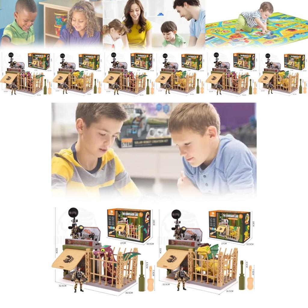 Engaging Battery Powered Dinosaur Model Toy For Children With Easy Diy Assembly