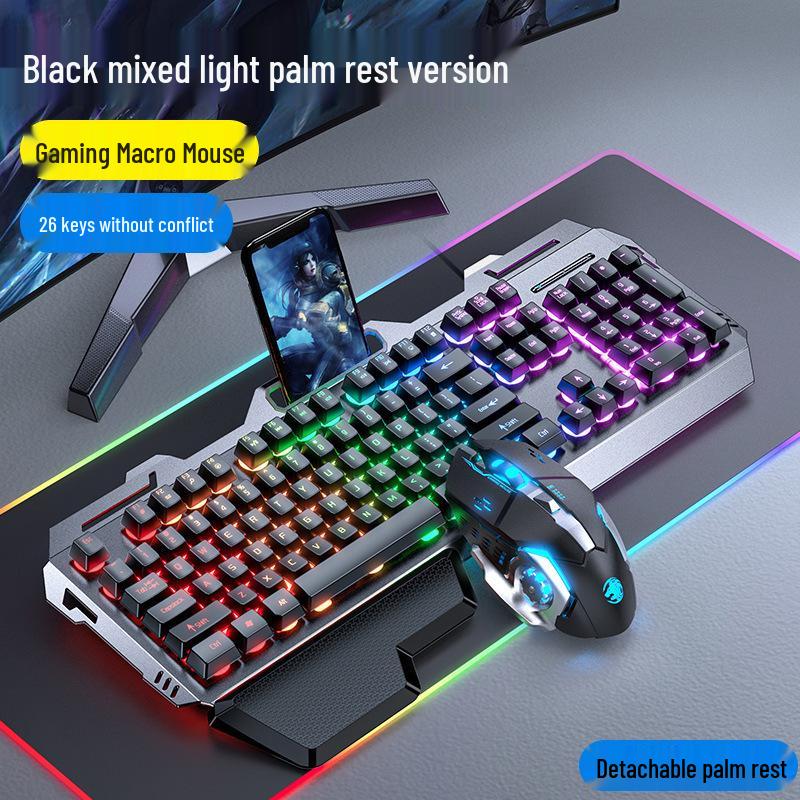 Pioneer GX80 Wired Gaming Set: Mechanical Feel Keyboard, Mouse & Headset for Office & E-sports.