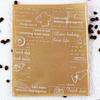 100PCS Cartoon Pattern Food Packaging Bag Heat-resistant Transparent Window Kraft Paper Packing Bag Kraft Paper Oil Resistant