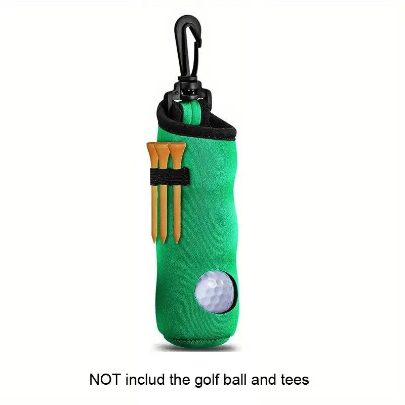 1 Stück Golf-Tee-Halter, Golfball-Tragetasche Beutel Golfball-Halter Schlüsselanhänger Gürtelclip, Golfgeschenke Zubehör