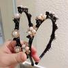 Pearl Lazy Girls Hair Braider Hair Hoops Hair Toothed Headband  Artifact for Tidying Broken Hair