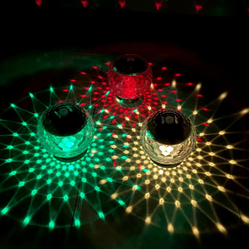 Colorful Solar Water Float Light Waterproof Pond Floating Light Magic Ball Light For Garden