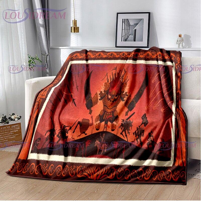 Personalized Elden Ring Blanket The Tarnished Print Flannel Blanket Ranni Soft Warm for Beds Throw Sofa Cover Bedspread