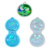 Light Shadow Keychain Pendant Silicone Mold Pumpkin Head Holographic Earrings Mold DIY Ornaments Mould for Birthday Gift