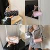 Nylon Small Oval Crossbody Bag For Women With Zipper Closure And Macaron Colors