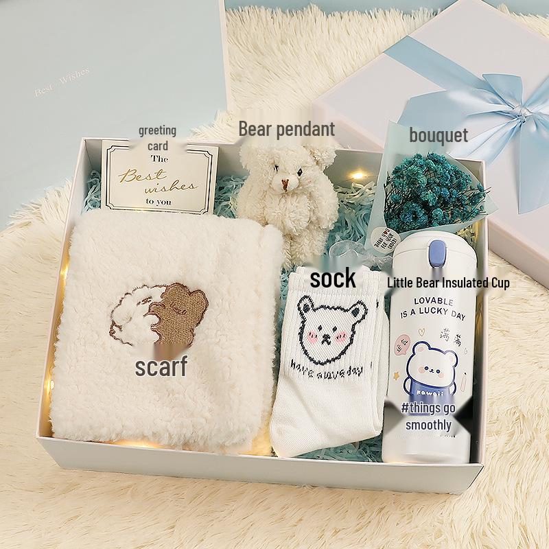 Winter Scarf Gift Box for Girls & Best Friends - Christmas & Birthday Souvenir