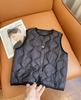 Ultra-Light Children's Down Vest, 90% Down, Round Neck, Snap Button Closure, Suitable as Outerwear or Inner Layer.